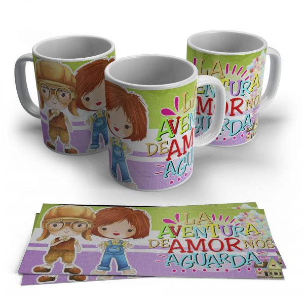 Taza UP con frase