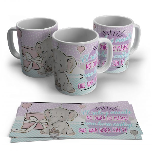 Taza Dumbo con frase