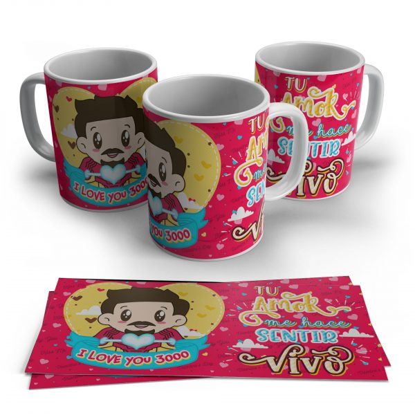 Taza enamorados Ironman